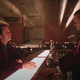 Screenshot of haunted bartender scene from The Shining